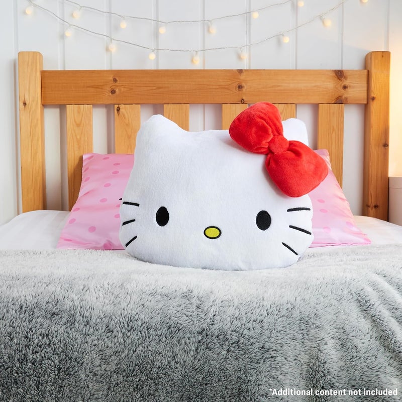 Get Trend Hello Kitty 3D Plush Pillow Soft Throw Sham Pillow Stuffed Kawaii Character Women Teens Kids Bedroom Accessories 14.6” x 12.6”, Gifts for Her - Image 5